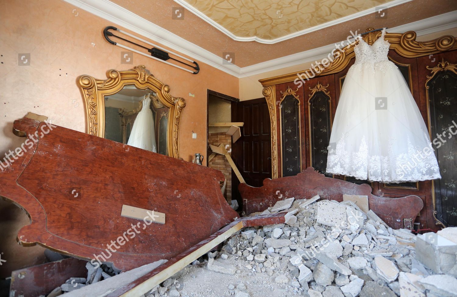 Wedding Dress Belonging Palestinian Fadi Alghazalis Inside