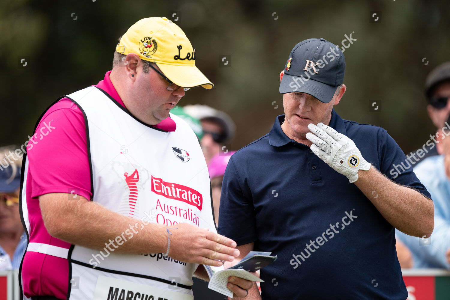 Marcus Fraser Aus Chats His Caddy Editorial Stock Photo - Stock Image ...
