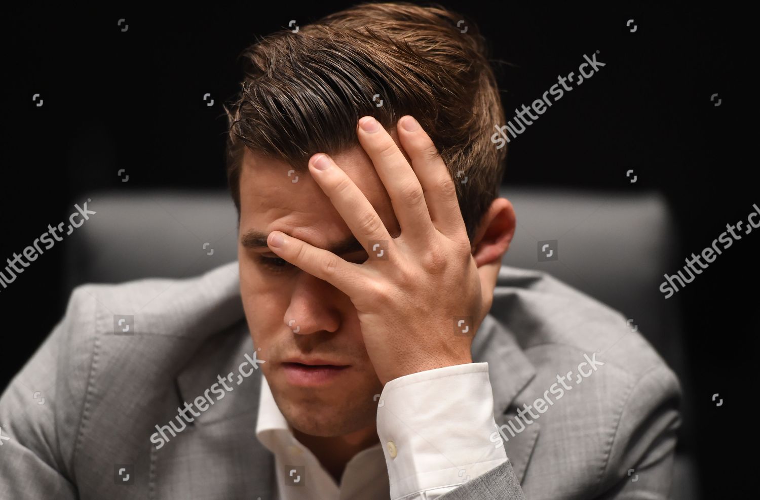 World Chess Championship in London 2018. Magnus Carlsen, World number One  from Norway, retained his title against Fabiano Caruana after a tie-break  Stock Photo - Alamy