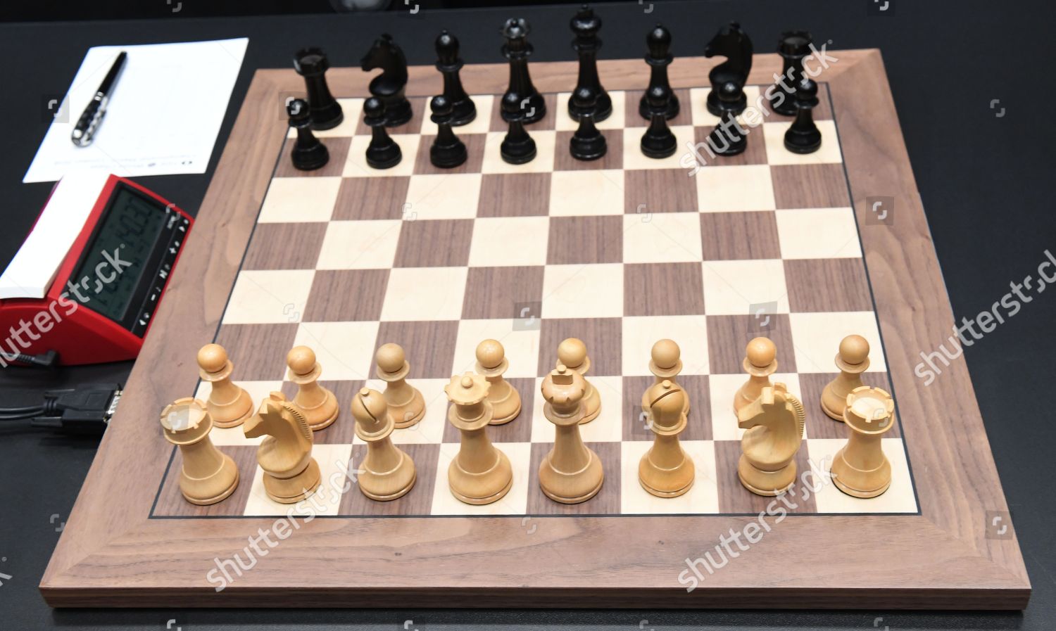 board pictured before World Chess Editorial - Stock Image | Shutterstock