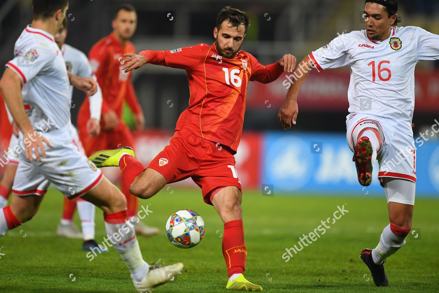 Macedonias Boban Nikolov C Action Against Gibraltars Editorial Stock Photo Stock Image Shutterstock