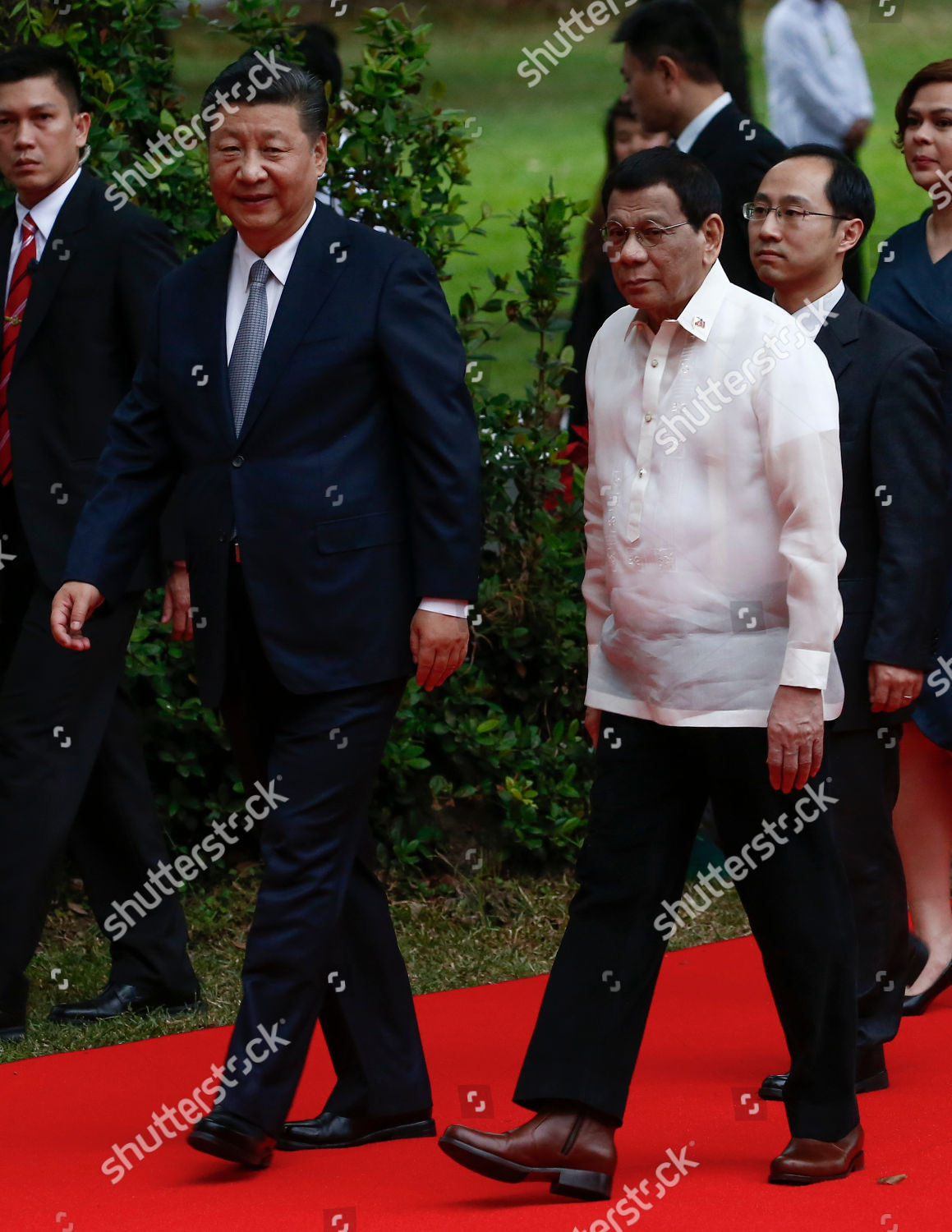 Chinese President Xi Jinping L Walks Editorial Stock Photo - Stock ...