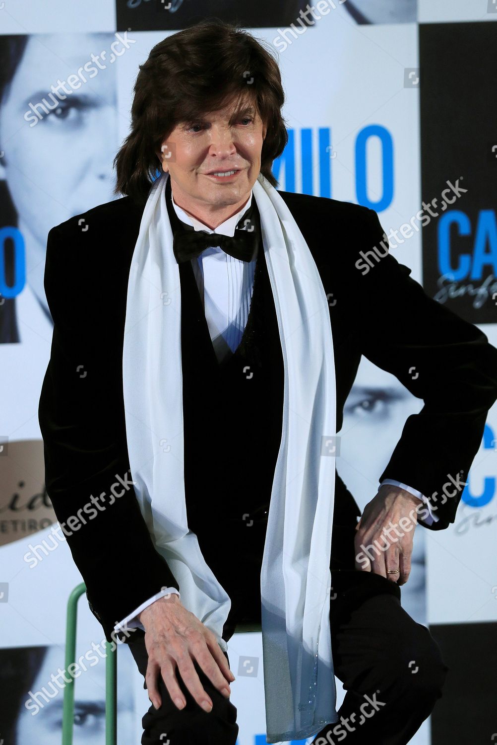 Camilo Sesto Poses During Presentation His Editorial Stock Photo