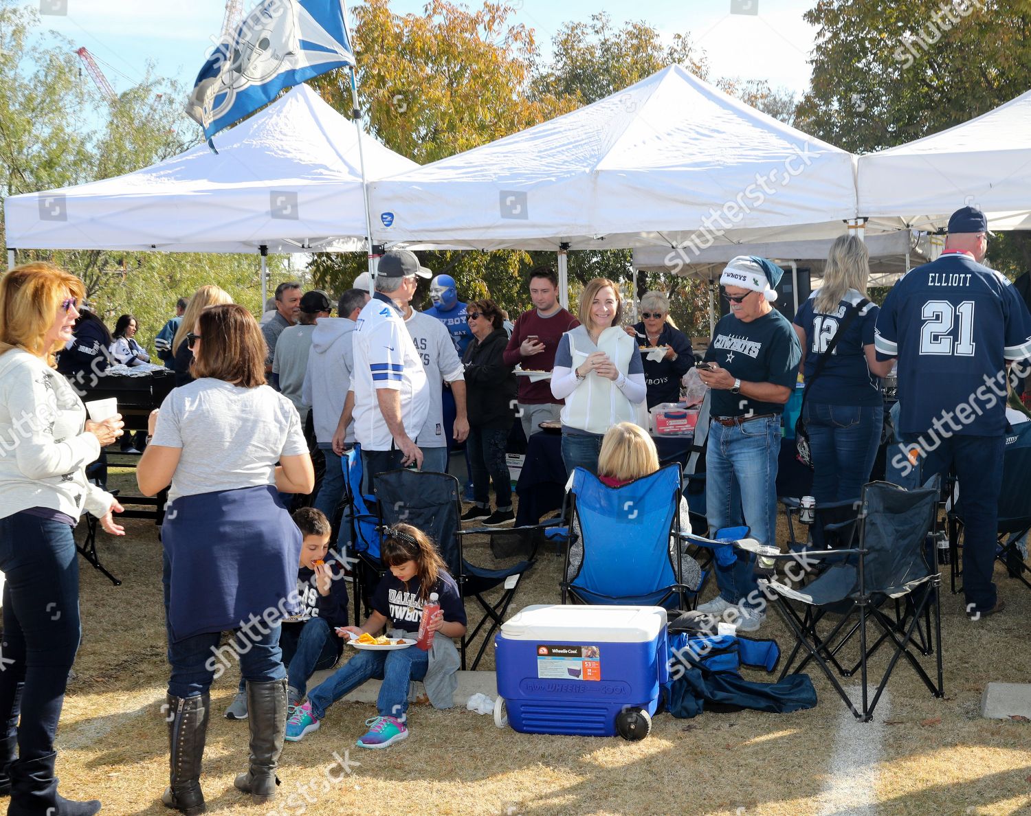 Dallas Cowboys fans tailgating on Opening Day 