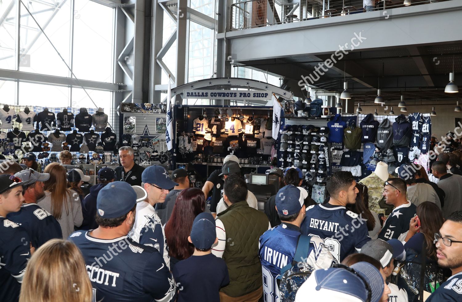 Dallas Cowboys Pro Shop Inside Stadium Editorial Stock Photo