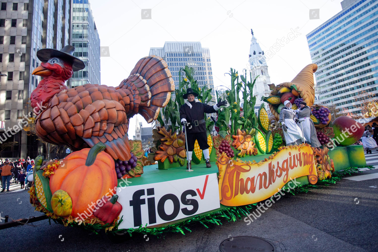 Float Traditional Thanksgiving Imagery Seen Thanksgiving Day Redaktionelles Stockfoto Stockbild Shutterstock