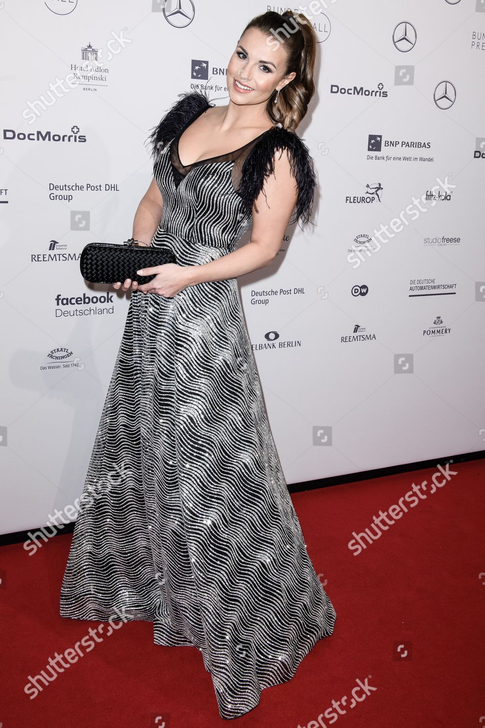 Tv Presenter Laura Wontorra Attends Federal Editorial Stock Photo ...