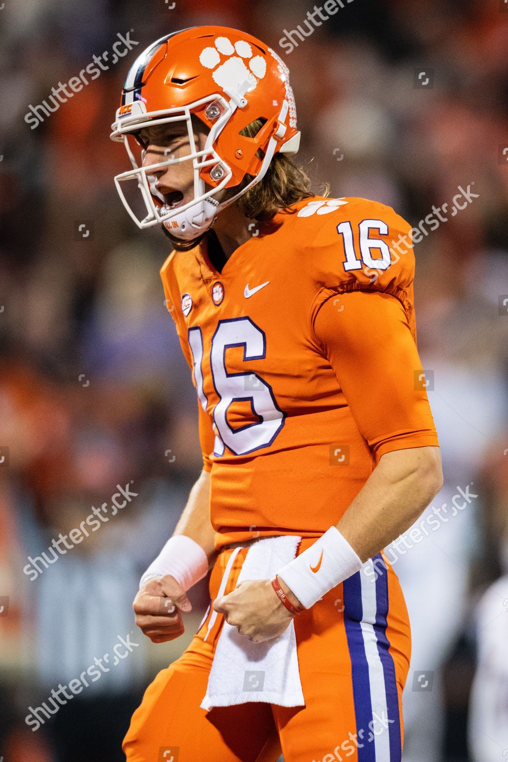 Clemson Tigers Jersey #16 Trevor Lawrence College Football White