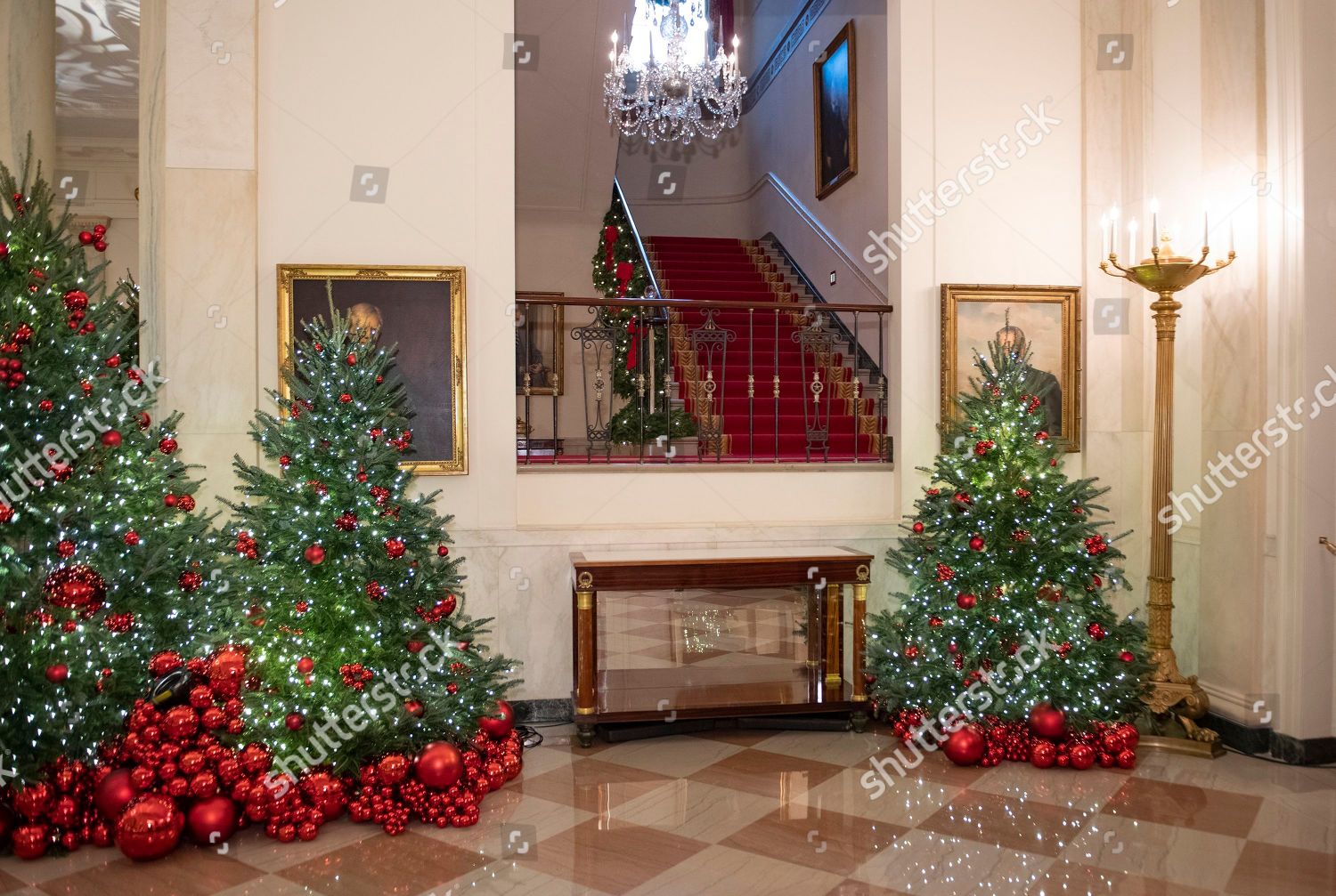 2019 White House Christmas  decorations  Editorial Stock 