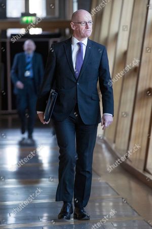 Scottish Parliament First Ministers Questions Edinburgh Stockfotos