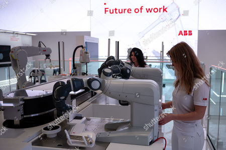 Robot Fair Stand Company Abb Hannover Industry Editorial Stock Photo Stock Image Shutterstock