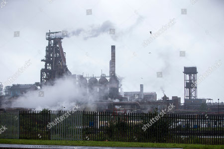 Explosion Tata Steel Works Port Talbot Stockfotos Exklusiv Shutterstock