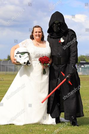 Star Wars Themed Wedding Hampshire Stock Photos Exclusive