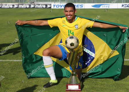 Brazils Yuki Soma Celebrates Winning Trophyduring Brazil Editorial Stock Photo Stock Image Shutterstock