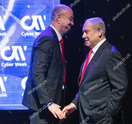 Israeli Prime Minister Benjamin Netanyahu R Yigal Editorial Stock Photo Stock Image Shutterstock