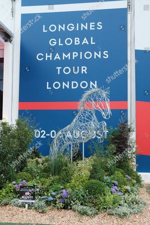 Statue Horse Entrance Longines Global Champions Tour Editorial