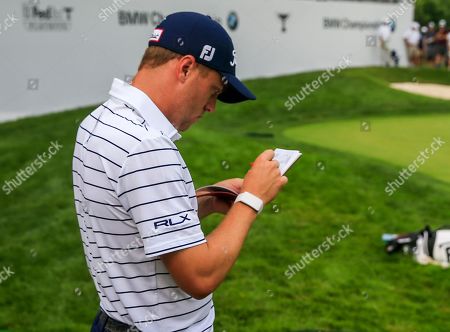 Justin Thomas Usa Fills His Scorecard After Editorial Stock Photo Stock Image Shutterstock