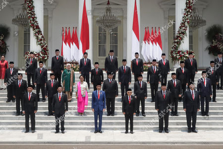 New Indonesia Cabinet Members Jakarta Stockfotos Exklusiv