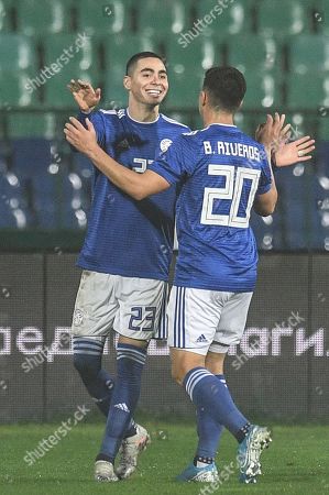 miguel almiron l paraguay celebrate his goal editorial stock photo stock image shutterstock 2