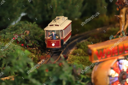 Botanical Gardens 28th Annual Holiday Train Show Stockfotos