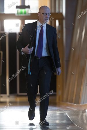 Scottish Parliament First Ministers Questions Edinburgh Stockfotos