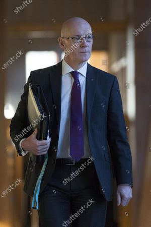 Scottish Parliament First Ministers Questions Edinburgh Stockfotos