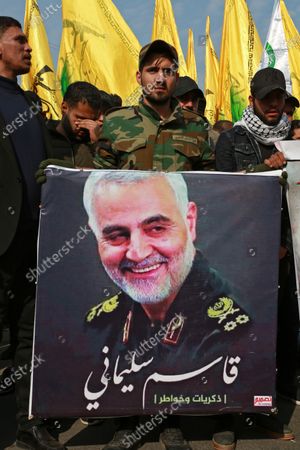 Funeral Procession Iranian General Qasem Soleimani Stock Photos