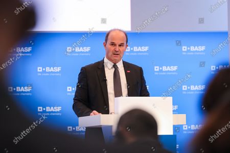 Basf Se Annual Results Press Conference Ludwigshafen Stock Photos