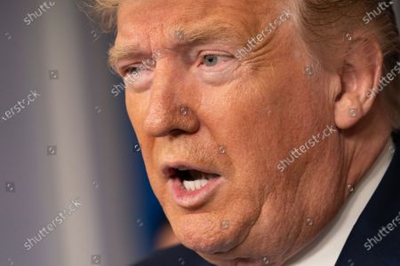 Us President Donald Trump Coronavirus Statement Washington 庫存照片 獨家 Shutterstock