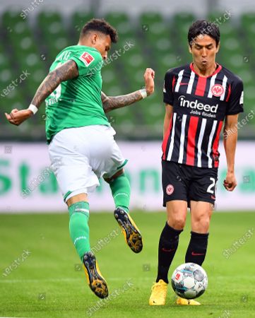 Davie Selke L Sv Werder Bremen Tackles Editorial Stock Photo Stock Image Shutterstock