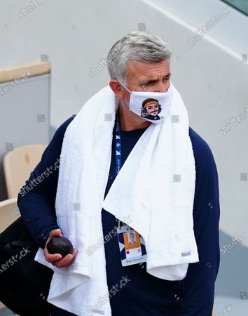 Father Stefanos Tsitsipas Wears Face Mask Bearing Editorial Stock Photo Stock Image Shutterstock