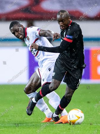 Leverkusens Moussa Diaby R Nices Stanley Nsoki Editorial Stock Photo Stock Image Shutterstock