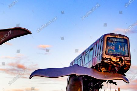 Whale Sculpture Stops Dutch Train Crashing Into Stockfotos Exklusiv Shutterstock