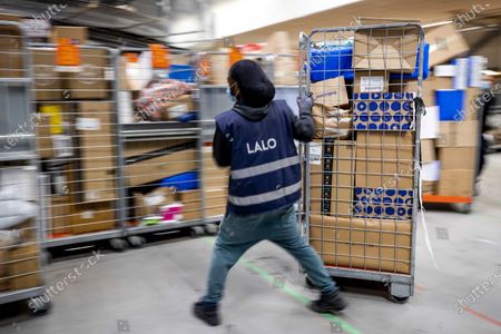 Workers Get Packages Ready Shipment Parcel Sorting Editorial Stock Photo Stock Image Shutterstock