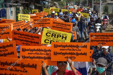 Myanmar Military Coup Demonstrations Stock Photos Exclusive Shutterstock