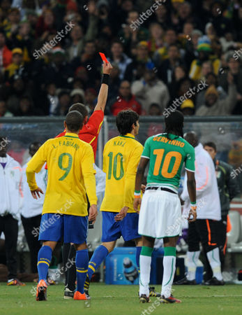 Kaka Brazil Shown Red Card Sent Off Redaktionelles Stockfoto Stockbild Shutterstock