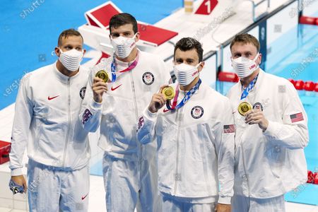 Zdjęcia stockowe (ekskluzywne) USA win swimming relay gold ...