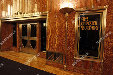 Chrysler Building Art Deco Entrance Lobby Interior Editorial