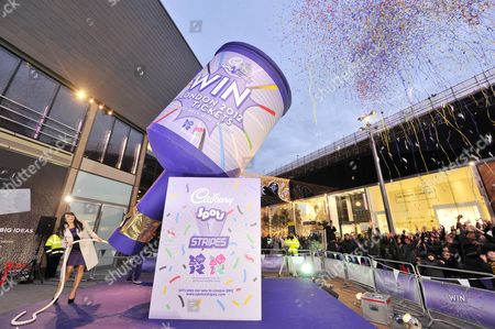 christine-bleakley-pops-a-giant-cadbury-