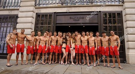Lifeguards outside store Editorial 