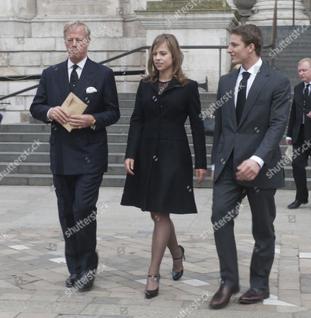 Mark Thatcher His Children Amanda Thatcher Michael Foto Editorial Imagem De Banco Shutterstock