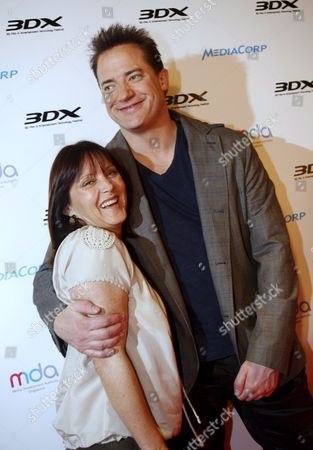 Canadianamerican Actor Brendan Fraser R Poses Producer Editorial Stock Photo Stock Image Shutterstock