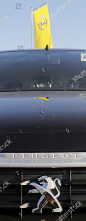 Opel Flag Flies Near Peugeot Car Car Editorial Stock Photo Stock Image Shutterstock