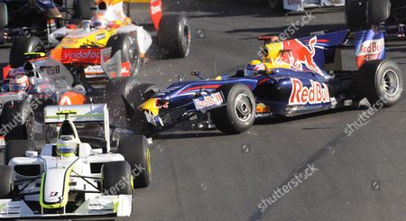 endnu engang Stadion mikrofon Mark Webber Red Bull crashes McLarens Heikki Editorial Stock Photo - Stock  Image | Shutterstock