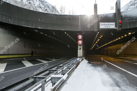 The North Portal Of The Gotthard Tunnel Where A Collision Between A Car And A The North Portal Of The Gotthard Tunnel Where A Collision Between A Car And A
