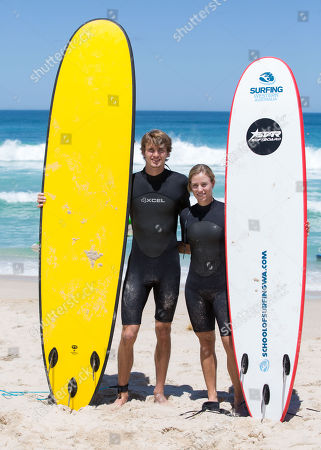 Angelique Kerber Alexander Zverev surfing Perth Stock Photos (Exclusive ...