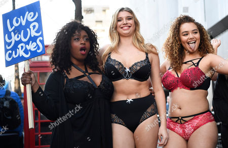 Simply Be plus size models protest London Photos (Exclusive) |