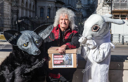 Queen Guitarist Animal Rights Campaigner Brian May Editorial Stock