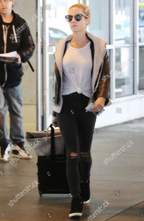 Kristin Cavallari LAX International Airport Los Angeles Stock Photos