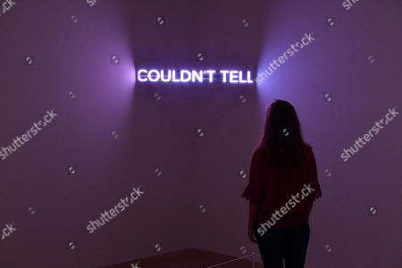 Jenny Holzer LED Jenny Holzer exhibition Tate Modern London Stock Photos 